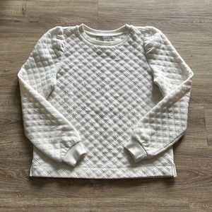LOFT XXS Petite Quilted Sweatshirt